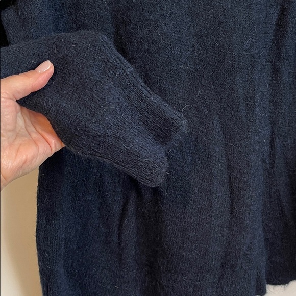 SELECTED FEMME Alpaca Wool Blend Navy Crew Neck Sweater, Size XL - Picture 6 of 9